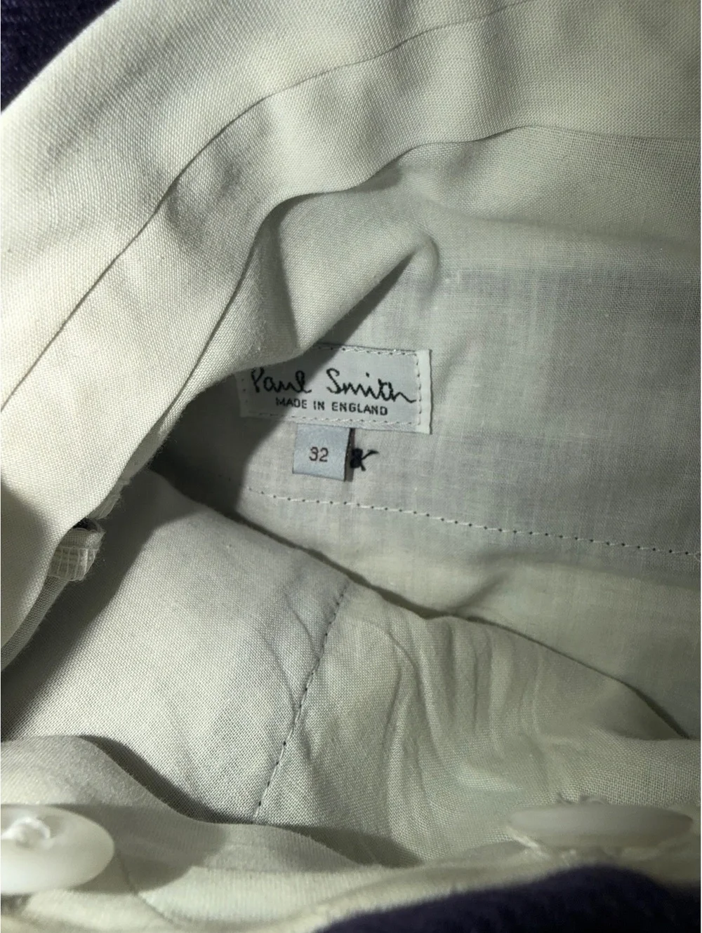 Paul Smith Pinstripe Sz 32 Made in England Luxury Designer